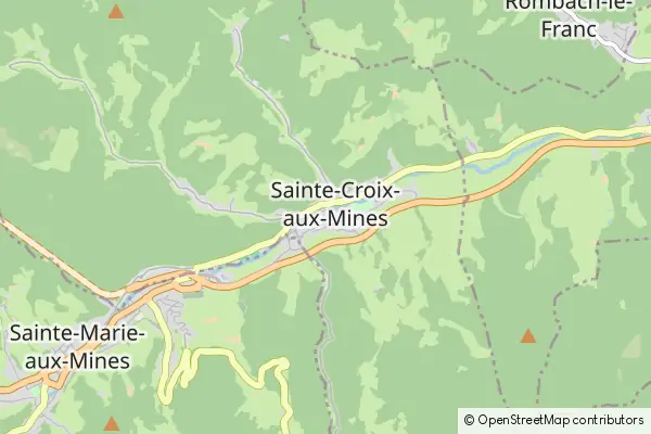 Mapa Sainte-Croix-aux-Mines