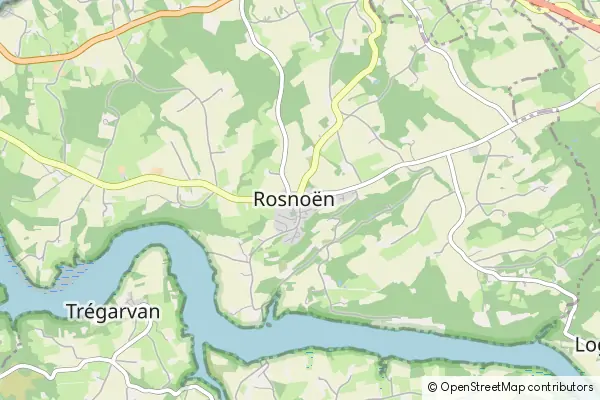 Mapa Rosnoën