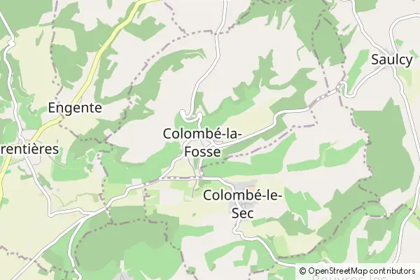 Mapa Colombé-la-Fosse