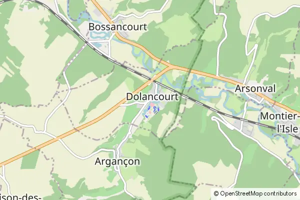 Mapa Dolancourt