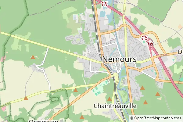 Mapa Saint-Pierre-lès-Nemours