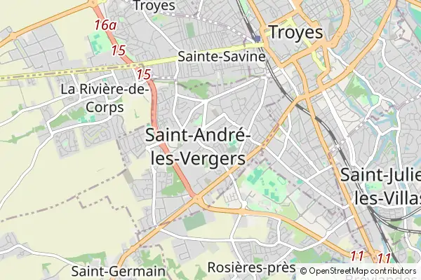 Mapa Saint-André-les-Vergers