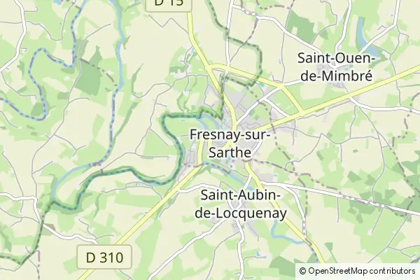 Mapa Fresnay-sur-Sarthe