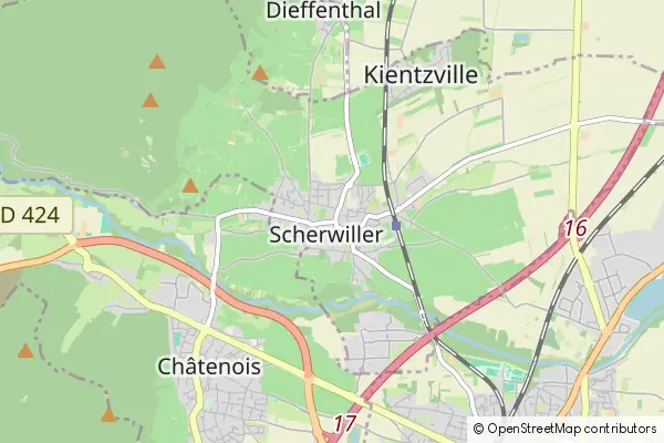 Mapa Scherwiller