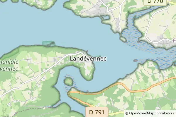 Mapa Landévennec