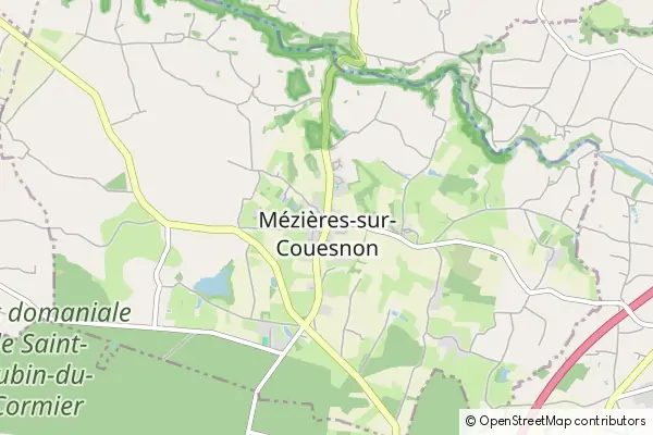 Mapa Mézières-sur-Couesnon