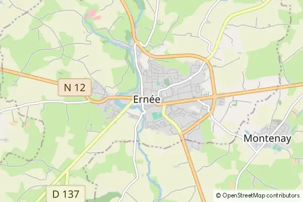 Mapa Ernée