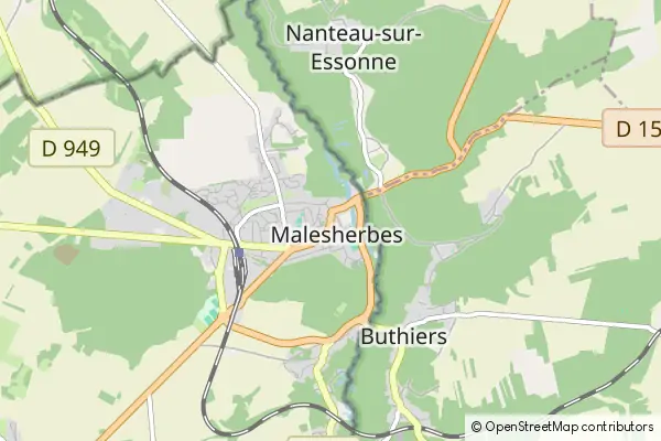 Mapa Malesherbes