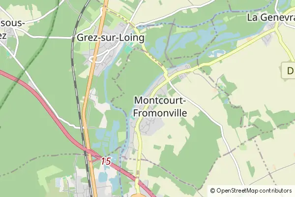 Mapa Montcourt-Fromonville