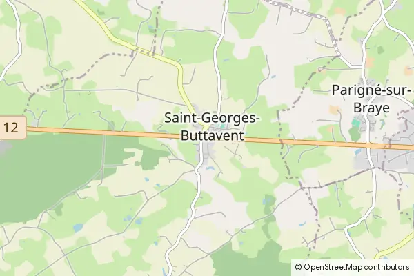 Mapa Saint-Georges-Buttavent