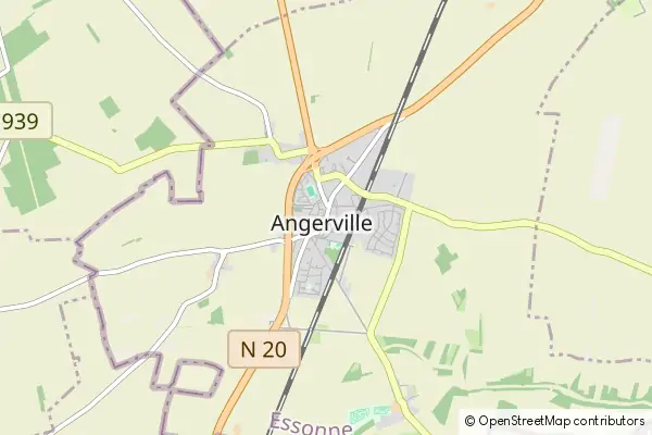 Mapa Angerville