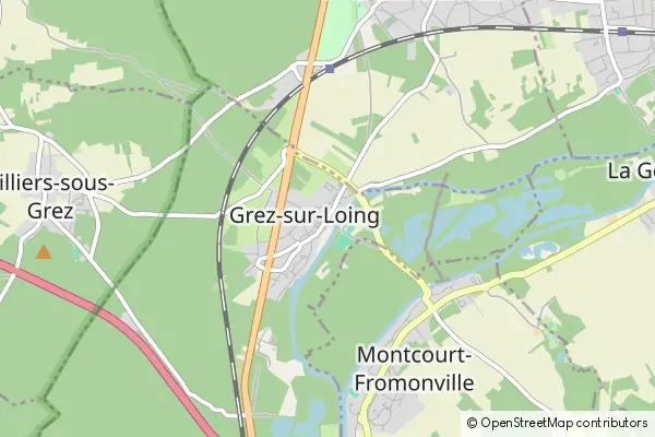 Mapa Grez-sur-Loing