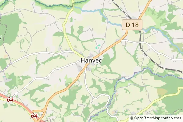 Mapa Hanvec