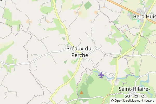 Mapa Préaux-du-Perche