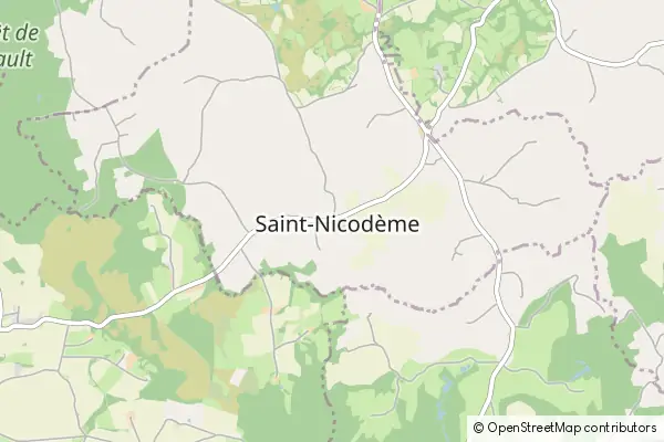 Mapa Saint-Nicodème