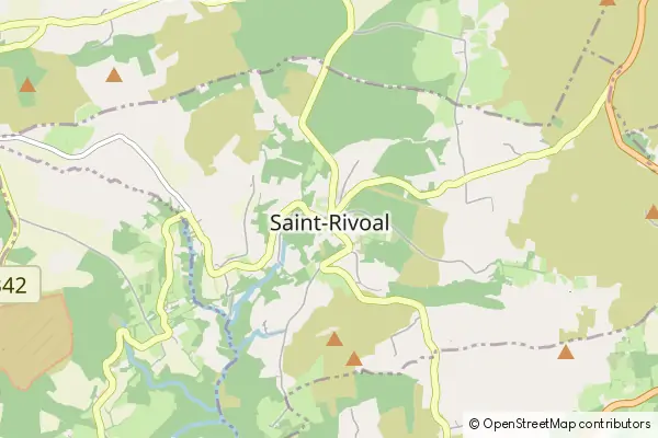 Mapa Saint-Rivoal