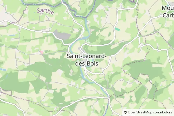 Mapa Saint-Léonard-des-Bois