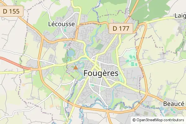 Mapa Fougères