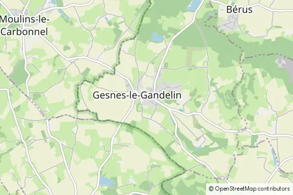 Mapa Gesnes-le-Gandelin