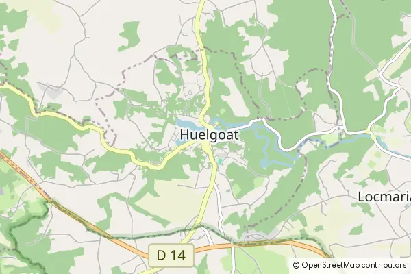 Mapa Huelgoat