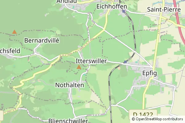 Mapa Itterswiller