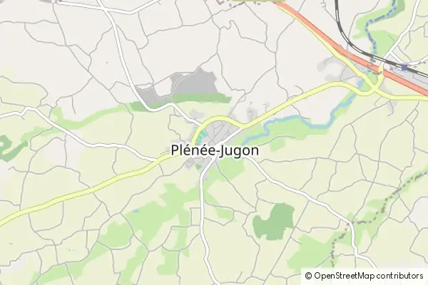 Mapa Plénée-Jugon