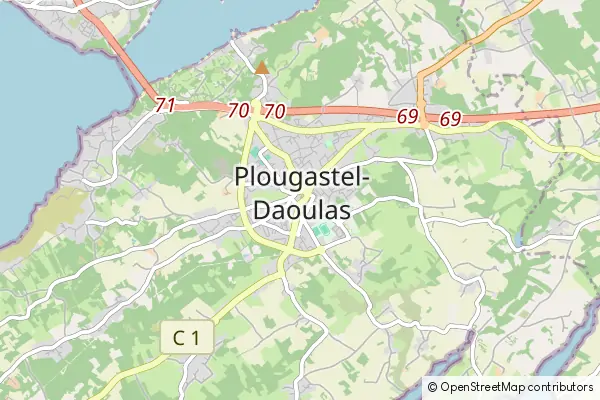 Mapa Plougastel Daoulas