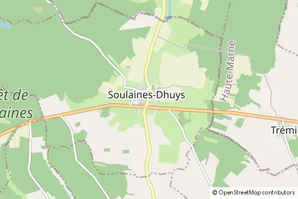 Mapa Soulaines-Dhuys