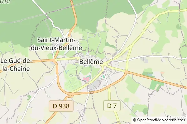 Mapa Bellême