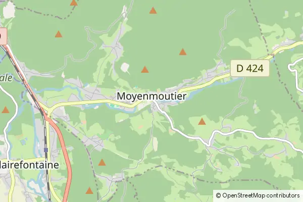 Mapa Moyenmoutier