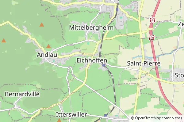 Mapa Eichhoffen