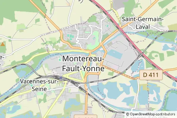 Mapa Montereau-Fault-Yonne