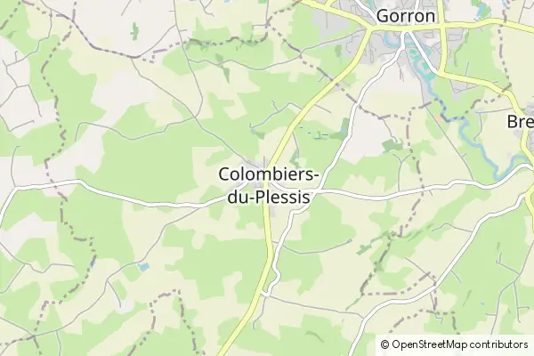 Mapa Colombiers-du-Plessis