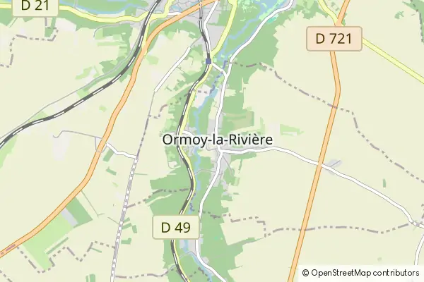 Mapa Ormoy-la-Rivière