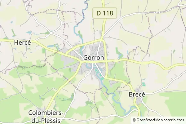 Mapa Gorron