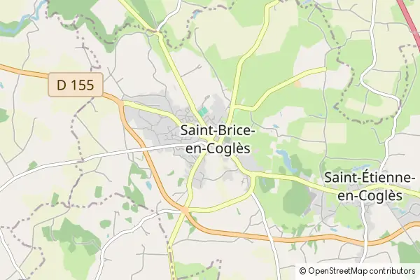 Mapa Saint-Brice-en-Coglès