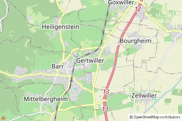 Mapa Gertwiller