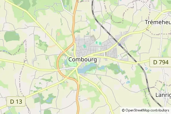 Mapa Combourg