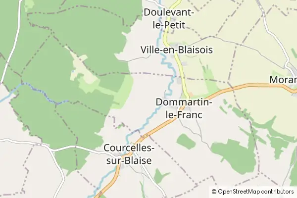 Mapa Dommartin-le-Franc