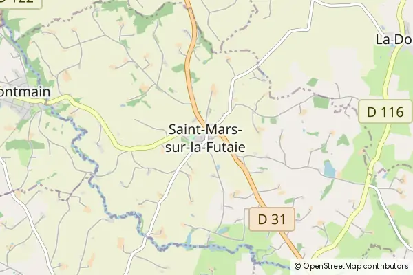 Mapa Saint-Mars-sur-la-Futaie