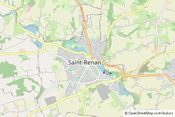 Mapa Saint-Renan