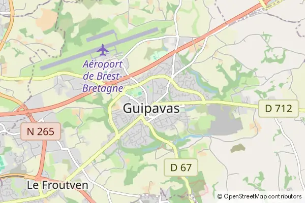 Mapa Guipavas