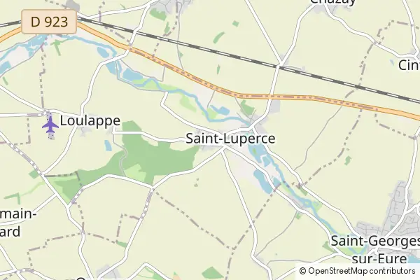 Mapa Saint-Luperce