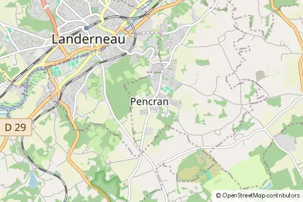 Mapa Pencran