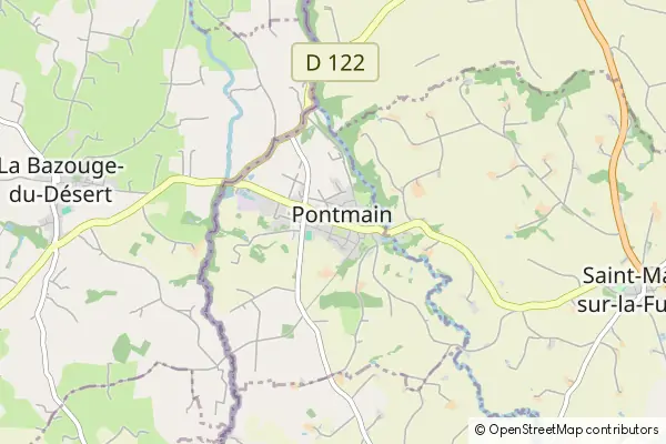 Mapa Pontmain