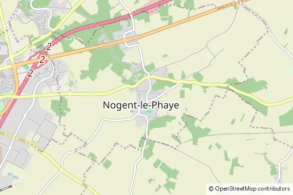 Mapa Nogent-le-Phaye