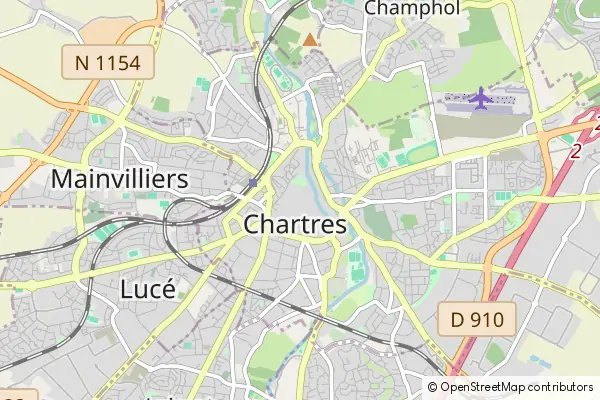 Mapa Chartres