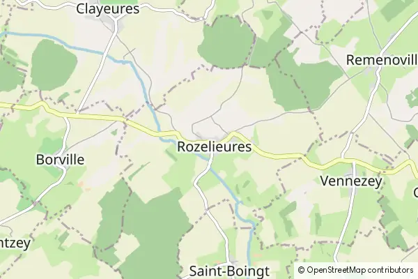 Mapa Rozelieures