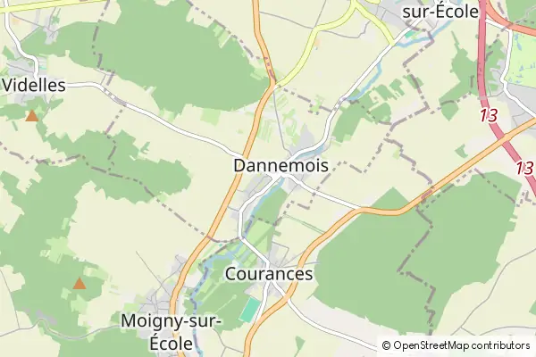 Mapa Dannemois