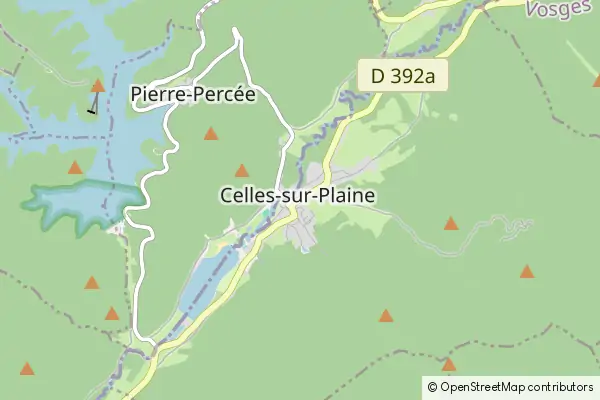 Mapa Celles-sur-Plaine